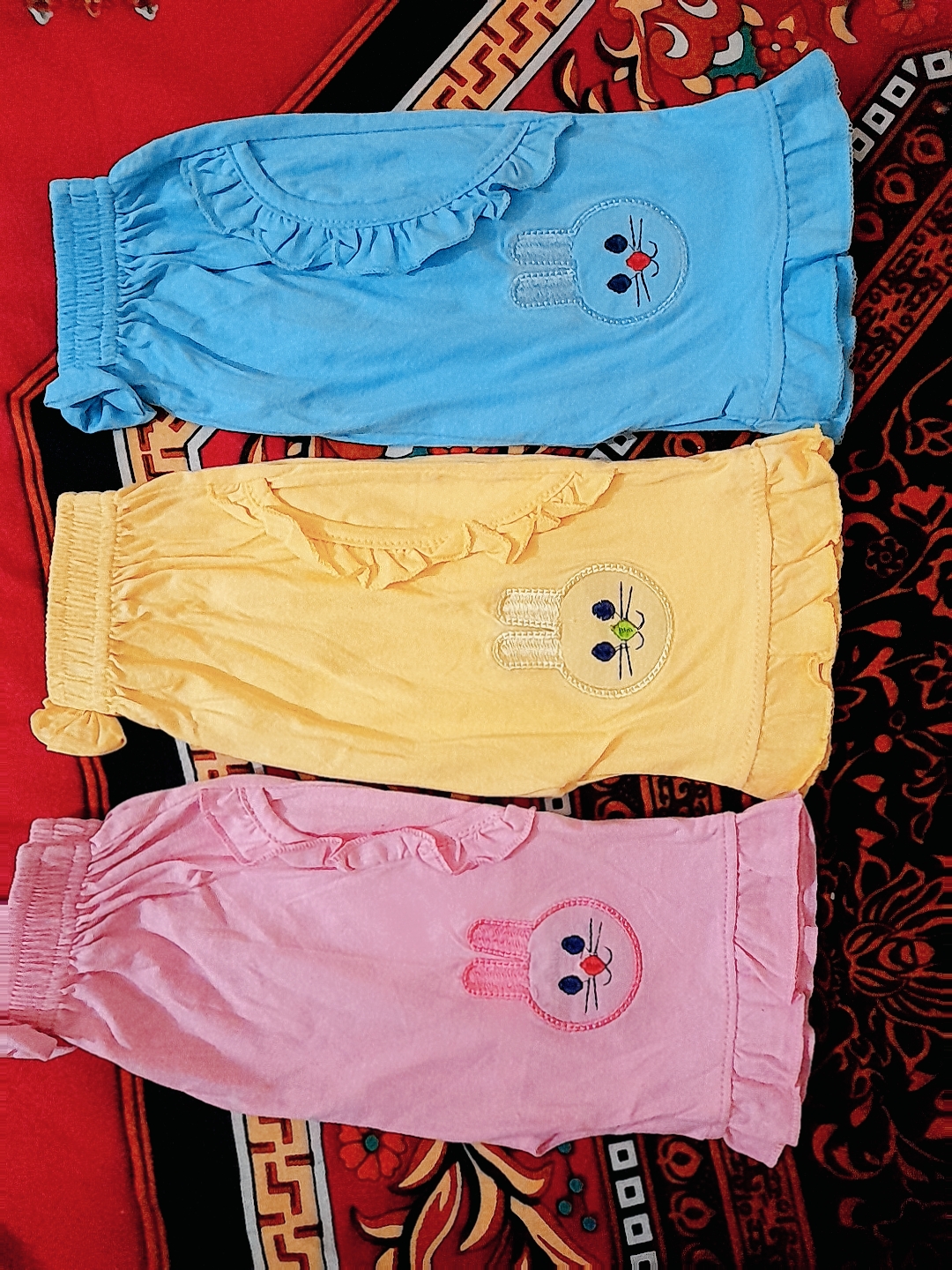 3 Pieces baby girls half pant