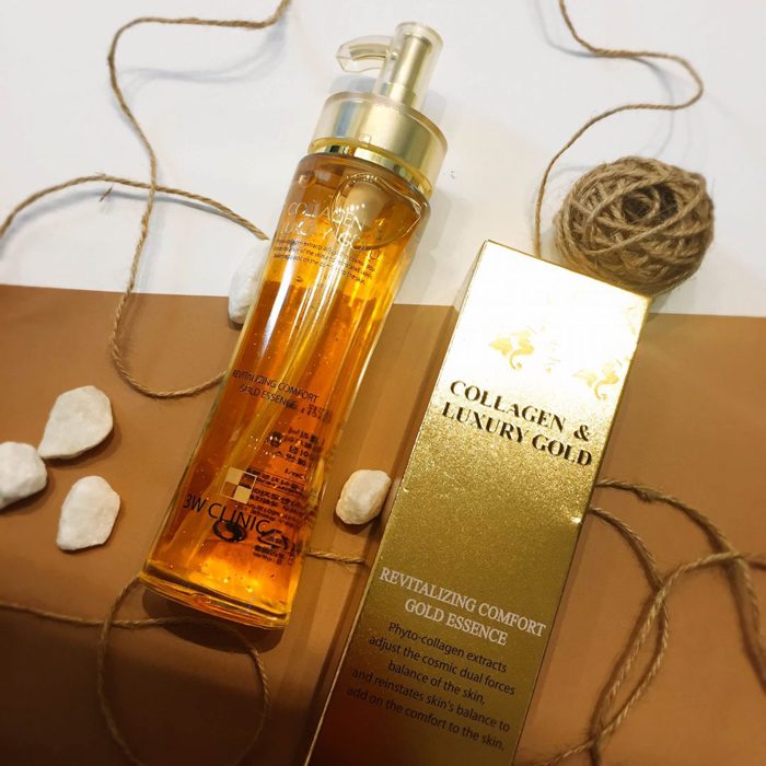 3w clinic collagen & luxury 24k gold essence – 150ml