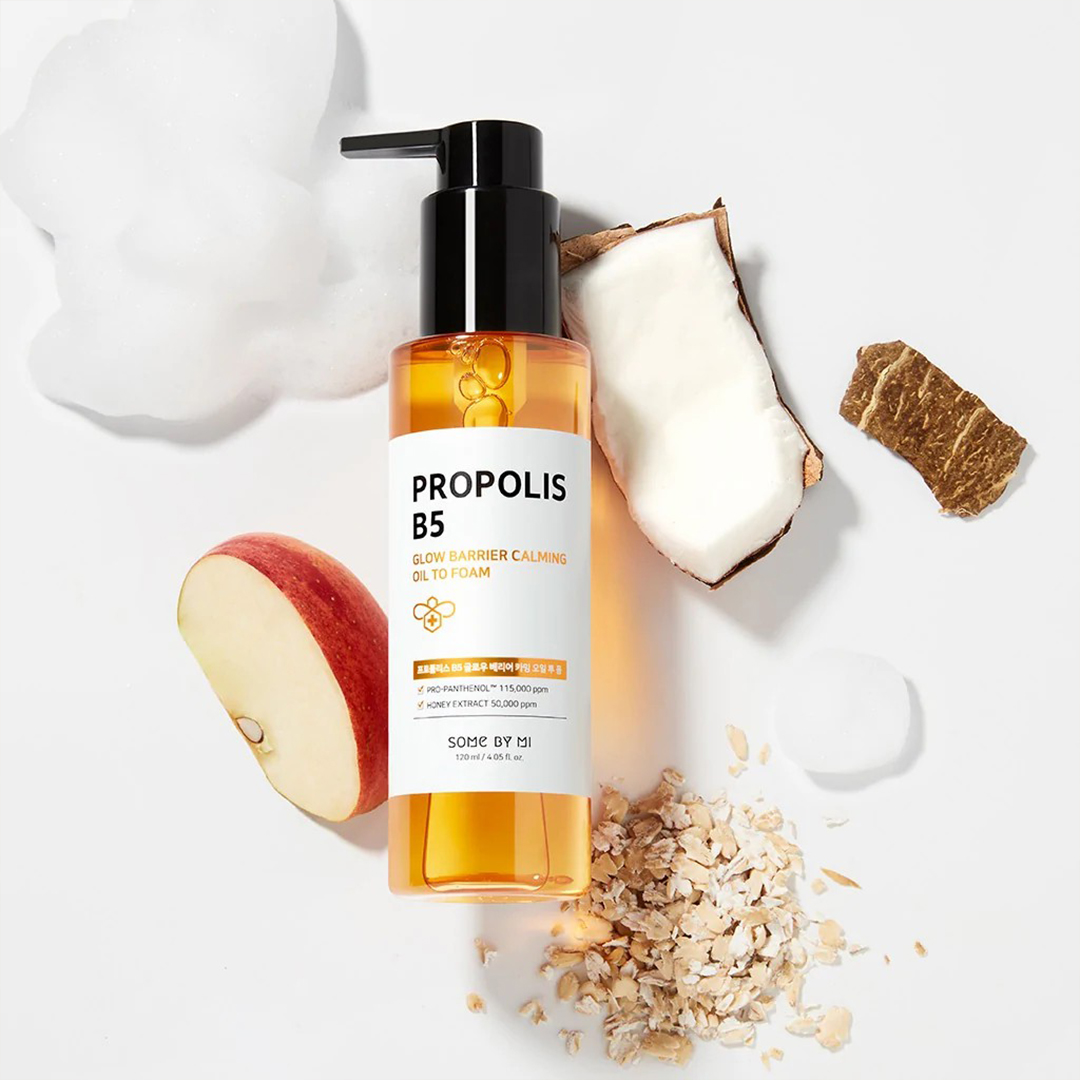 Some By Mi Propolis B5 Glow Barrier Calming Oil To Foam – 120ml