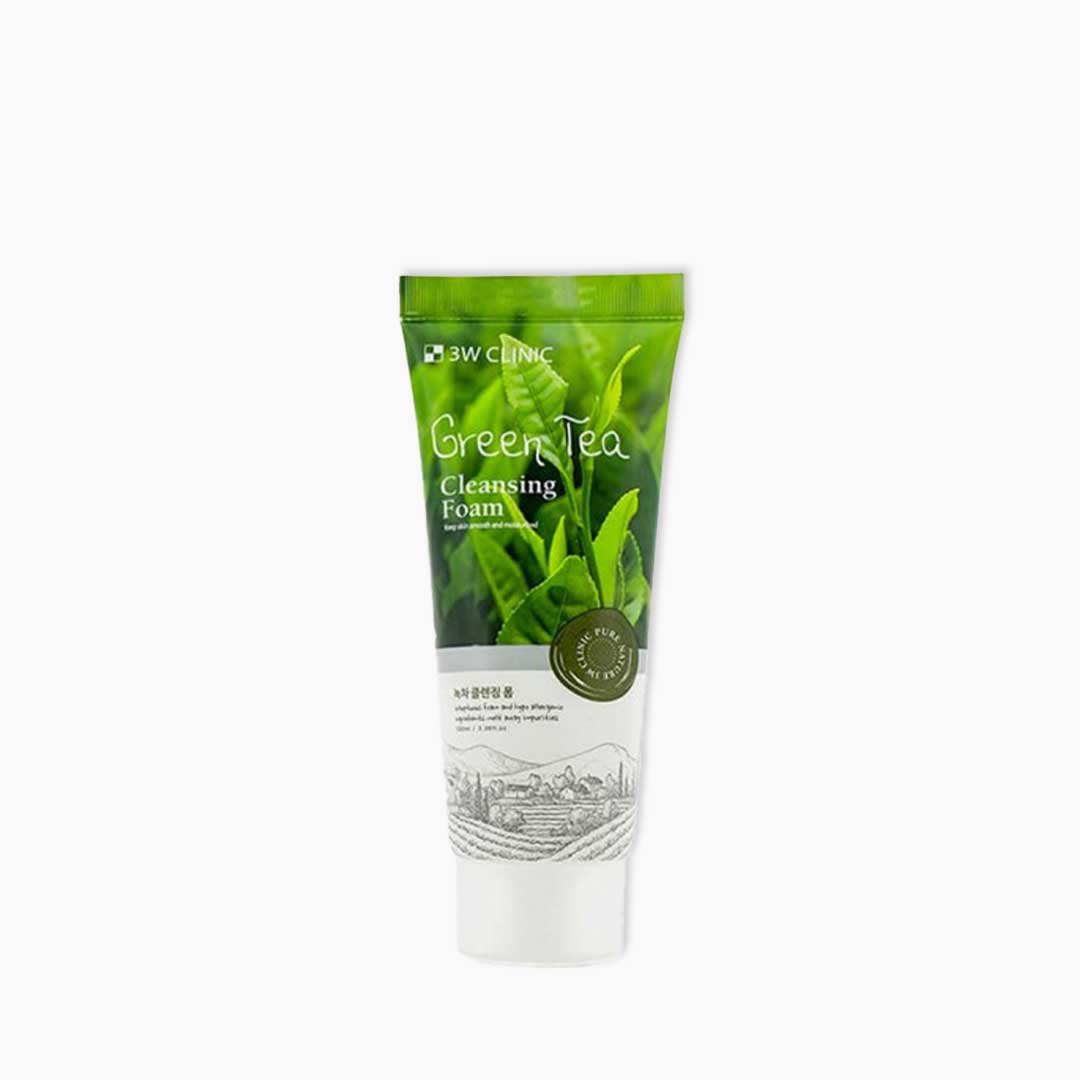 3w clinic green tea foam cleansing – 100ml