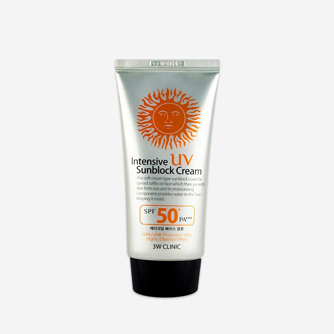 3w clinic intensive Uv sunblock cream spf50 Pa+++ – 70ml