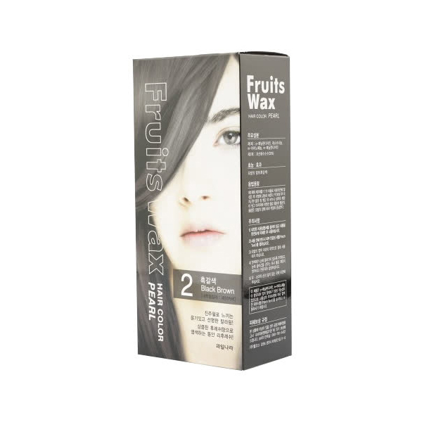 Welcos Fruits Wax Hair Color Pearl (2 Black Brown)-120gm