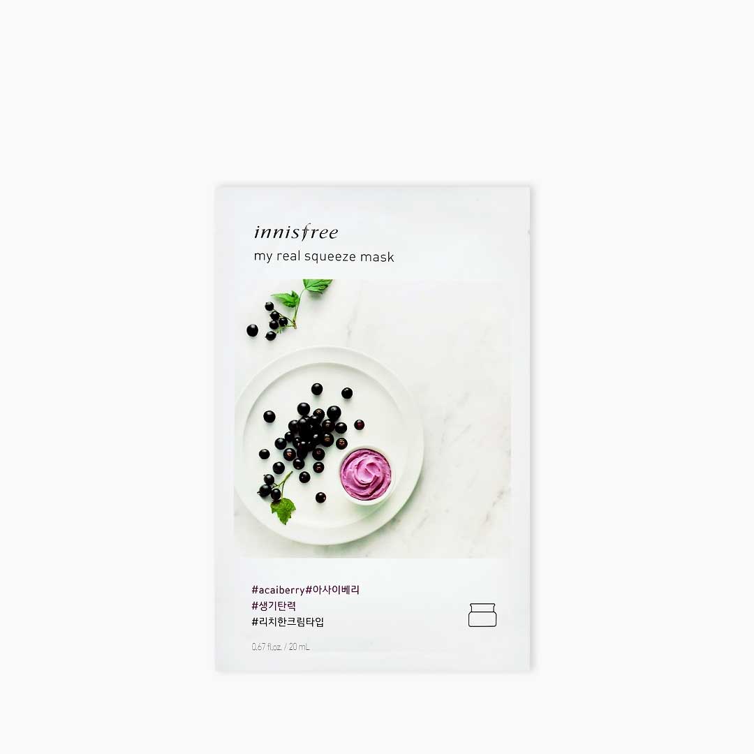 Innisfree My real squeeze mask (Acai Berry)-20ml